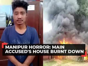 manipur video viral original|Manipur viral video: Agitated mob burns down house of main